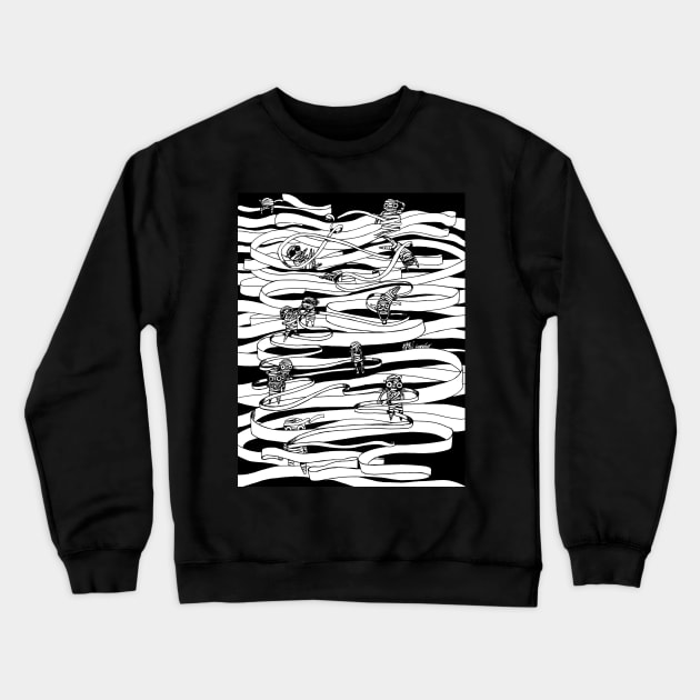 Mummies Stripe Crewneck Sweatshirt by Deeprootsbkk